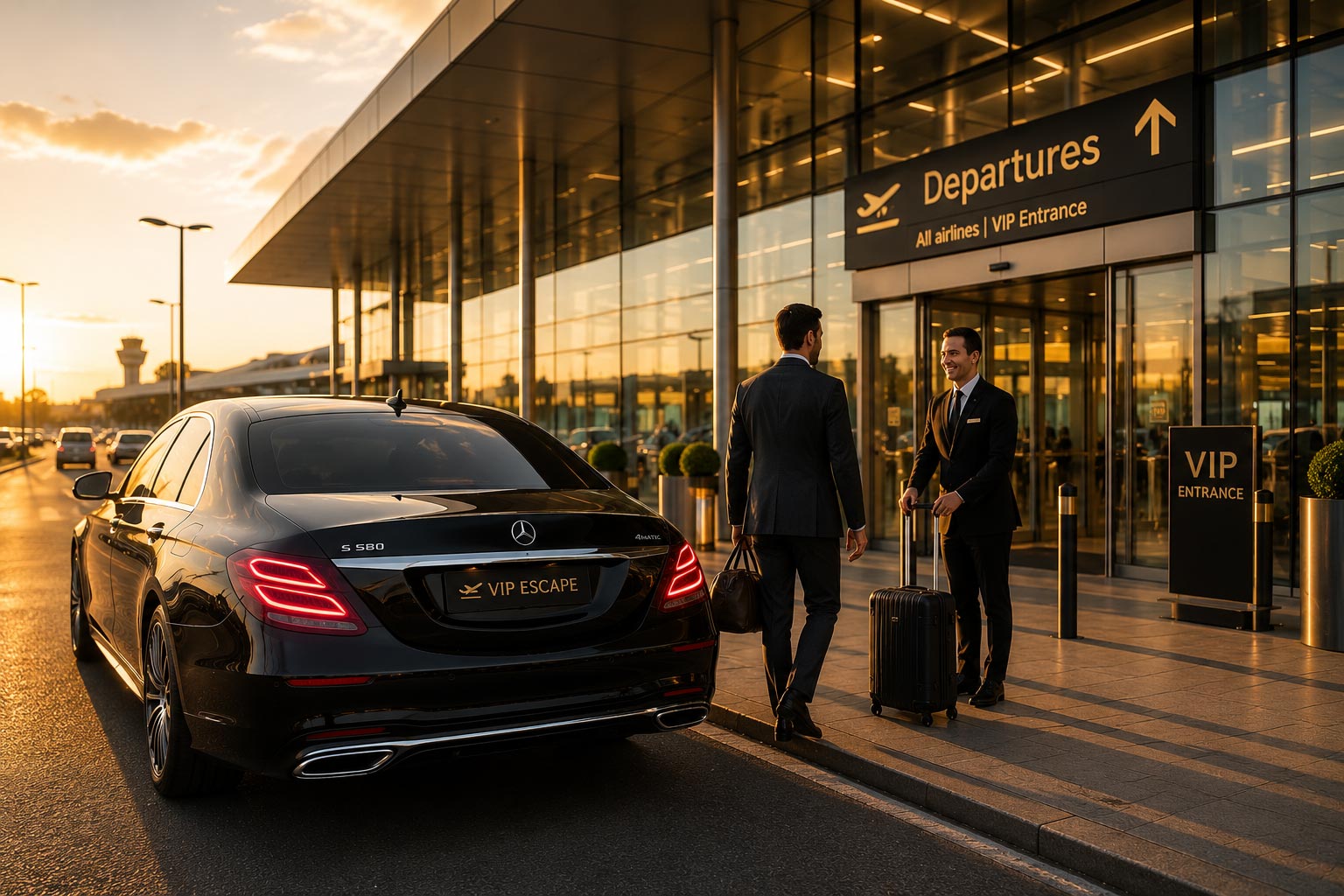 vip-escape-driver-arriving-airport-departures